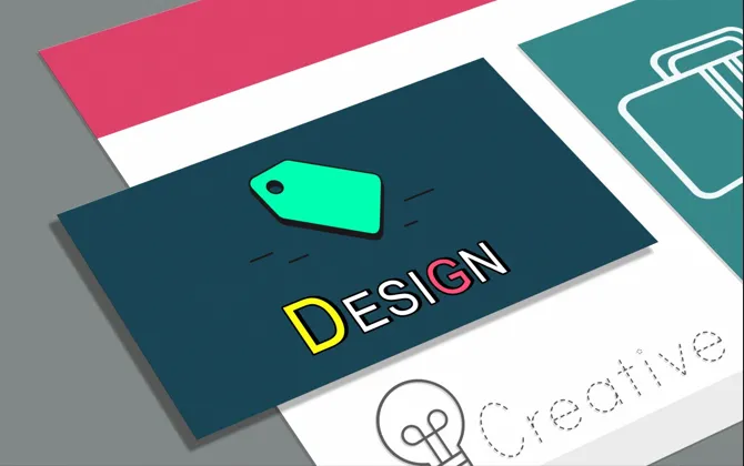 Modern logo design mockup
