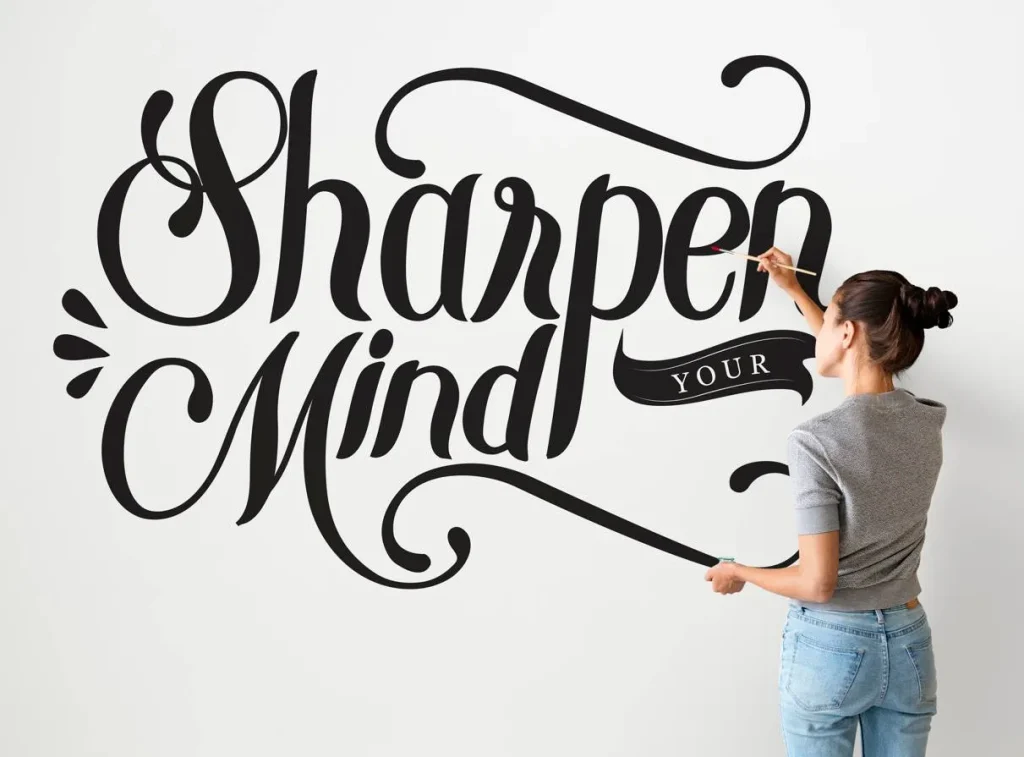 Typography wall art design